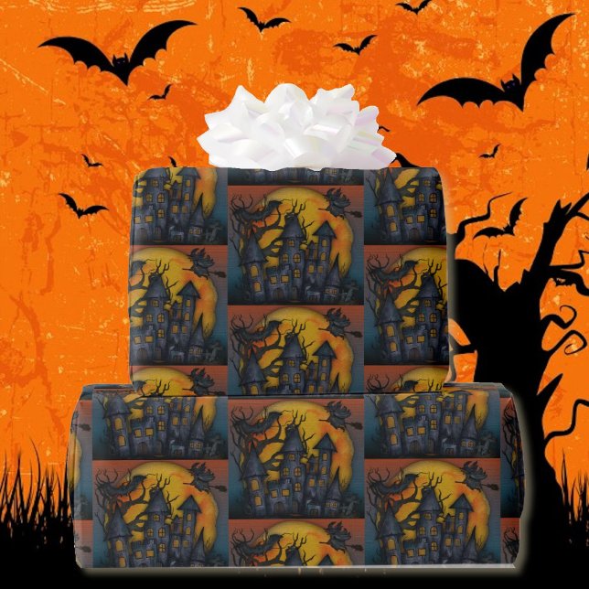 Hemlig Mörk för flygväskor, halloween Presentpapper (30 inches wide available in 5 lengths)