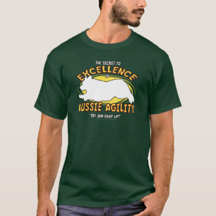 Hemlig mörk TShirt för Agilityaustralian shepher T Shirt