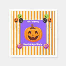 Hemlig nattdag Party-födelsedag - Halloween-natt Pappersservett