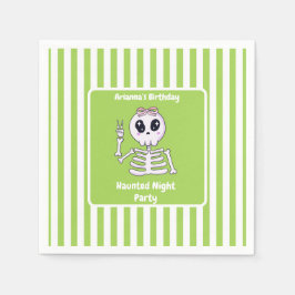 Hemlig nattdag Party-födelsedag - Halloween-natt Pappersservett