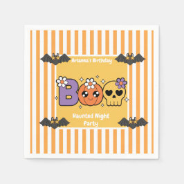 Hemlig nattdag Party-födelsedag - Halloween-natt Pappersservett