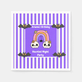 Hemlig nattdag Party-födelsedag - Halloween-natt Pappersservett