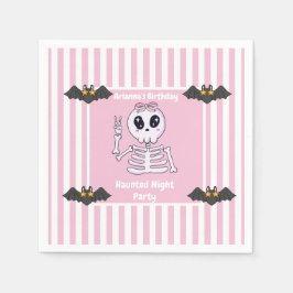 Hemlig nattdag Party-födelsedag - Halloween-natt Pappersservett