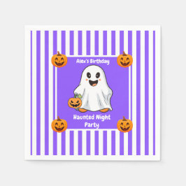 Hemlig nattdag Party-födelsedag - Halloween-natt Pappersservett