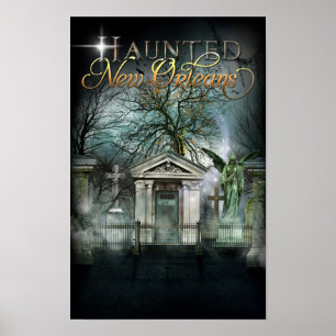 Hemlig ny Orleans Ghost-kyrkogård Poster