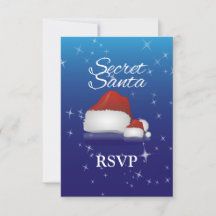 Hemlig Santa, blå/hatt