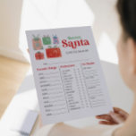 Hemlig Santa Gift Exchange-fråga Reklamblad<br><div class="desc">Förenkla hemlig julklapp att handla mycket enklare med den här festliga utskrivbara lakan! Beställ så många hemliga Santa Questionnaires som du behöver - och se till att alla fyller i en! Gången är fylld - samla in lakan - och se till att alla väljer ett nytt lakan slumpmässigt för att...</div>