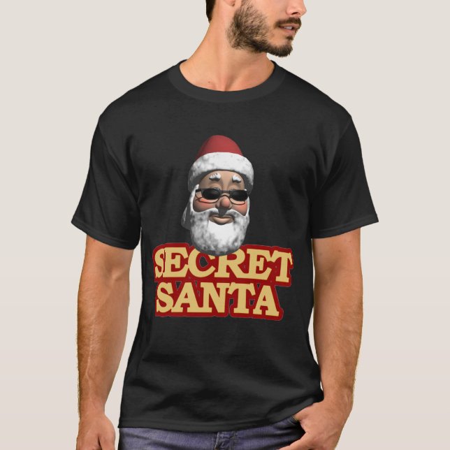 Hemlig Santa t-skjorta Tee (Framsida)
