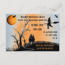 Hemlig scen - 3 x 5 Halloween fest Inbjudan