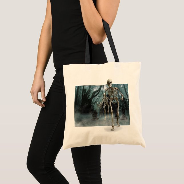 Hemlig Skeletons Tote Bag Tygkasse (Framsida (produkt))