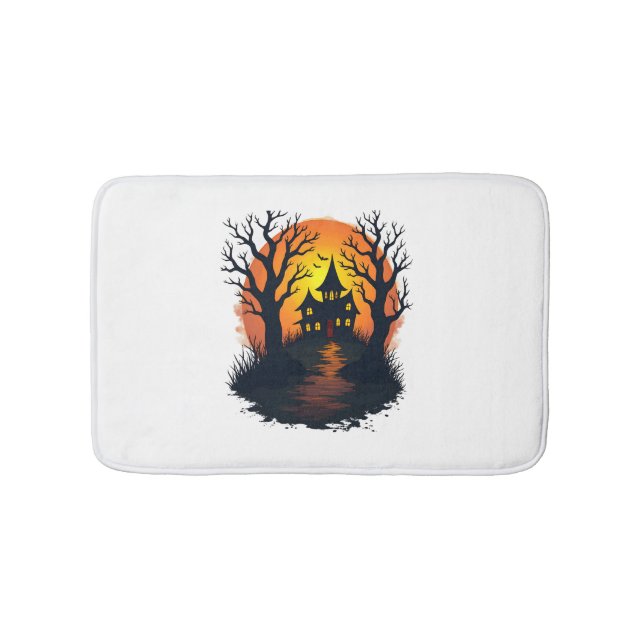Hemlig skog - Spooky Halloween Nature Tee Badrumsmatta (Framsidan)