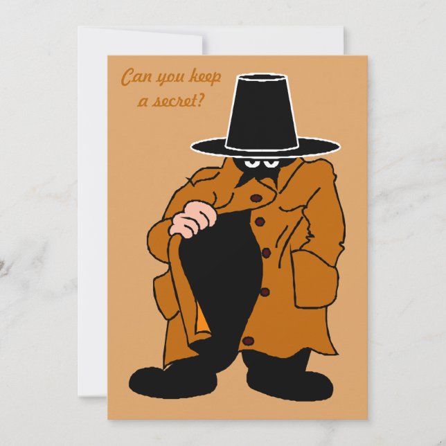 hemlig SPY-födelsedagskalas party Inbjudningar (Framsida)