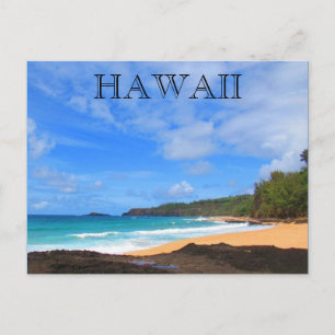 hemlig strand kauai vykort