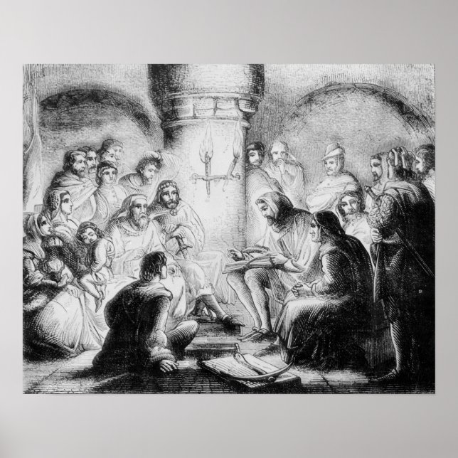 Hemlig studie av Wycliffes bibel Poster (Framsidan)