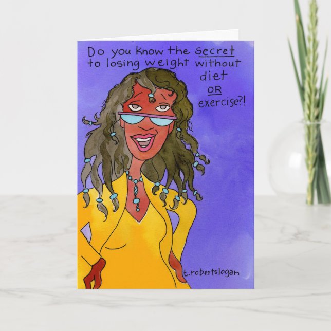 Hemlig till förlorad vikt kort (Framsida)