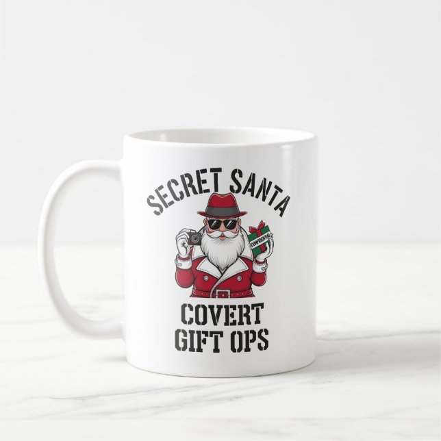 Hemlig tomt: Covert Gift Ops 🎅 🕵️ Kaffemugg (Vänster)