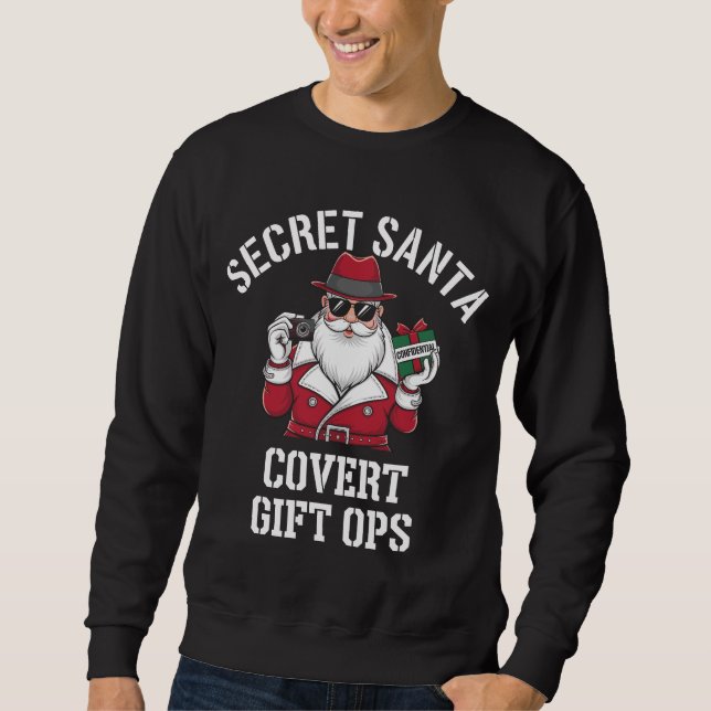 Hemlig tomt: Covert Gift Ops Lång Ärmad Tröja (Framsida)