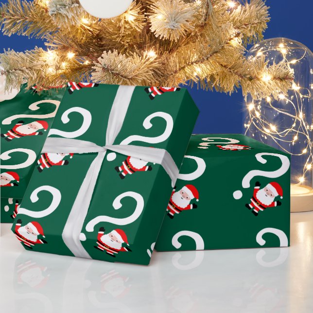 Hemlig tomte frågetecken jul  presentpapper (Helgdagar)