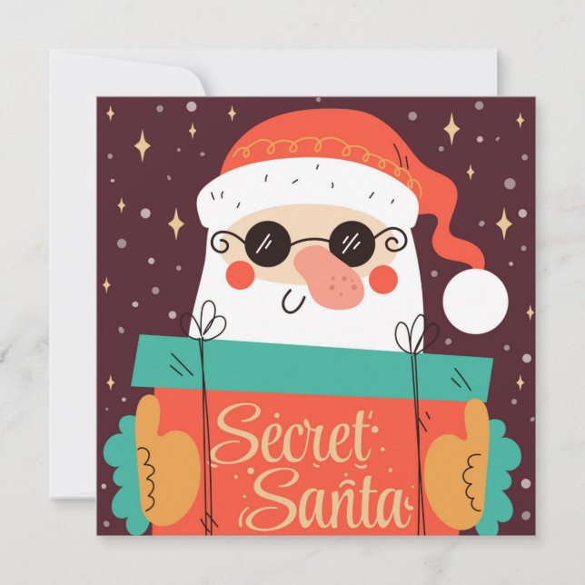 Hemlig tomte julkort (Framsida)
