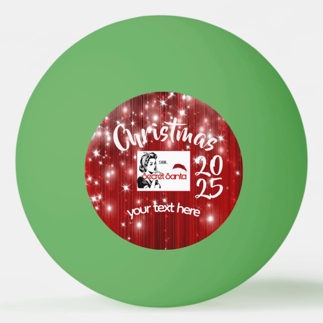 Hemlig Tomte Ping Pong Boll (Framsidan)