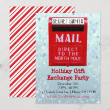 Hemlig Tomte Postlåda Julklappsbyte Fest