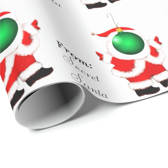 Hemlig Tomte Presentpapper (Rullad Hörn)