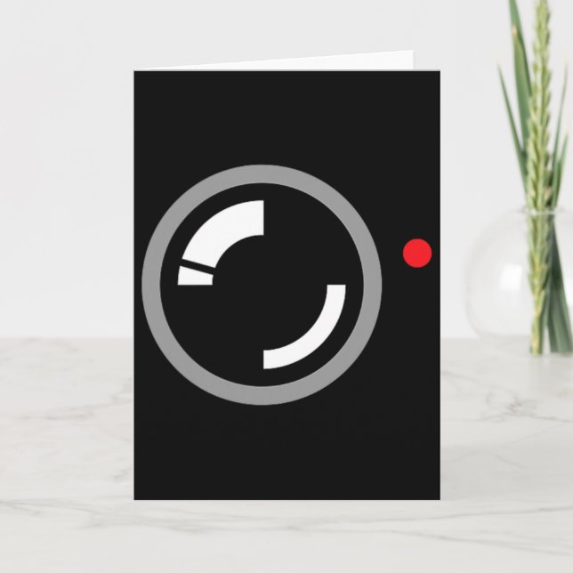 Hemlig videoinspelning Funny Cameraman Halloween C Kort (Framsida)