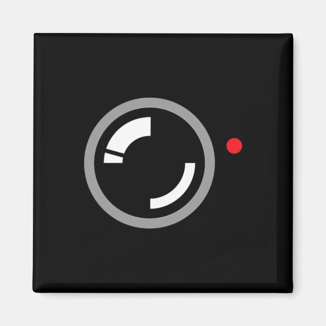 Hemlig videoinspelning Funny Cameraman Halloween C Magnet (Framsidan)