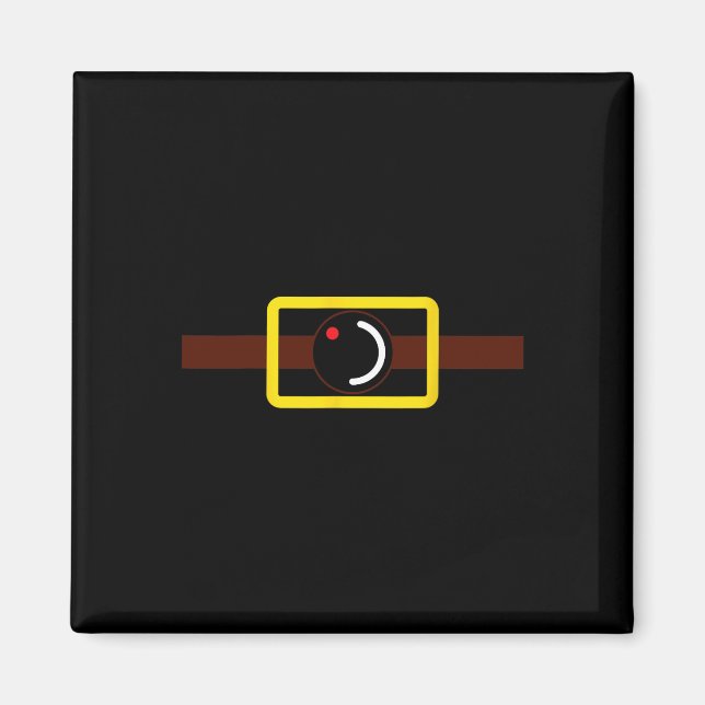 Hemlig videouppspelningsfunktion Kamera Halloween- Magnet (Framsidan)