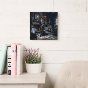 Hemliga arkiv fyrkantig klocka