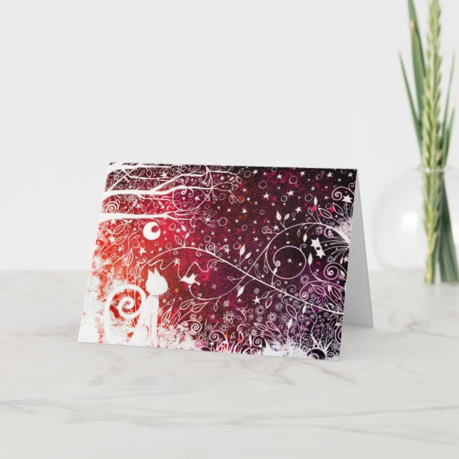 Hemliga bästa vän - hälsningkort kort (Framsida)