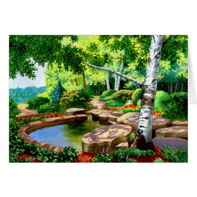 Hemliga dammkort hälsningskort (Framsidan Horizontal)