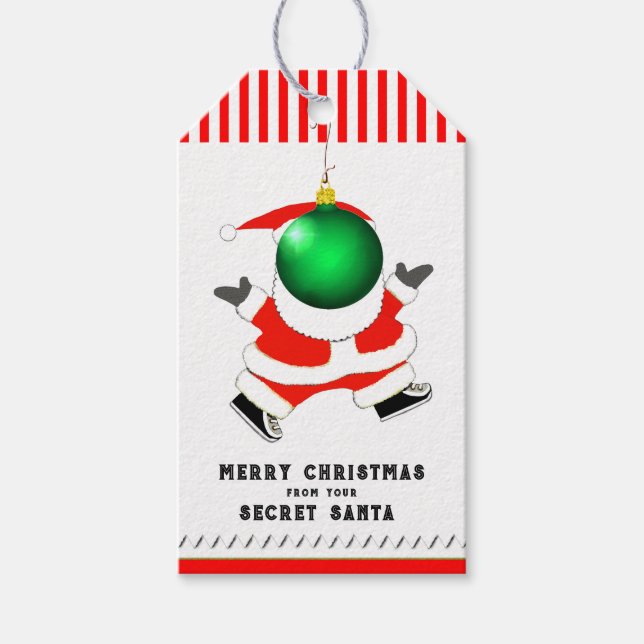 Hemliga jultomteidéer presentetikett (Framsidan)