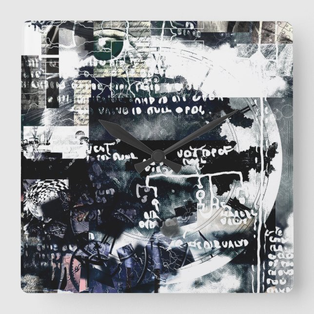 Hemliga symboler fyrkantig klocka (Framsida)