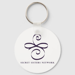 Hemliga systrar knyter kontakt Keychain Nyckelring