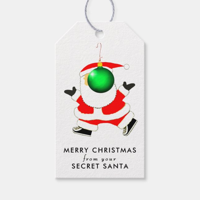 Hemliga Tomte-presentkort Presentetikett (Framsidan)