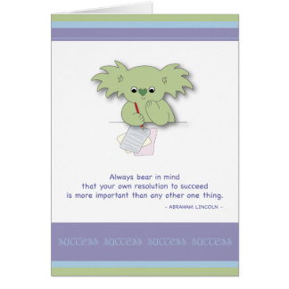 Hemlighet av framgång hälsningskort