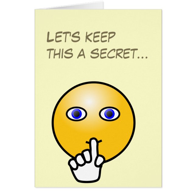 Hemligheten hyssjar emoticonöverrrakningpartyet OBS kort (Framsidan)