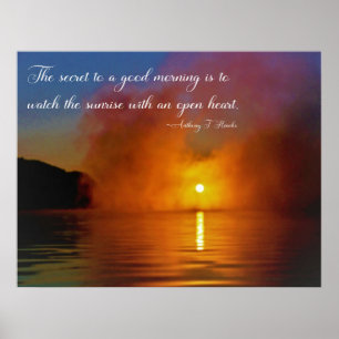 Hemligheten till en bra morgon på Ohio River Poster