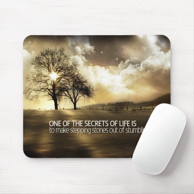 Hemligheter av liv Motivational Mousepad Musmatta (Med mus)