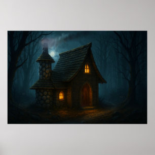 Hemligheter i Witch House i skogen Poster