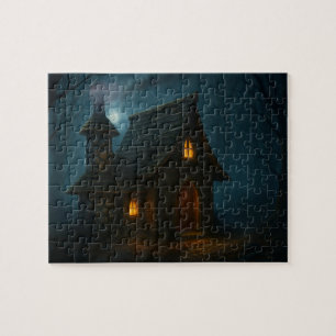 Hemligheter i Witch House i skogen Pussel