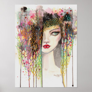 Hemligheter Modern Zigenar Fantasy Konst Kvinna Ak Poster