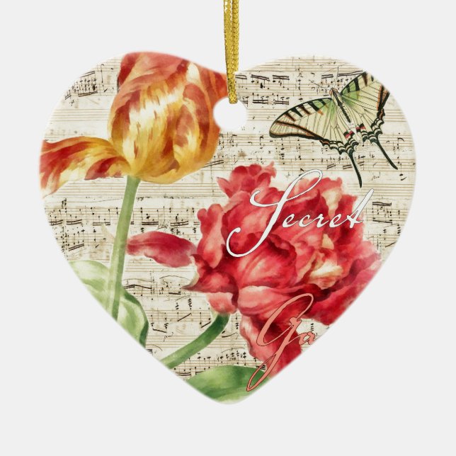 Hemlighetträdgård Julgransprydnad Keramik (Framsidan)