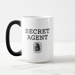 Hemligt Agent Gömt meddelande Magisk Mugg