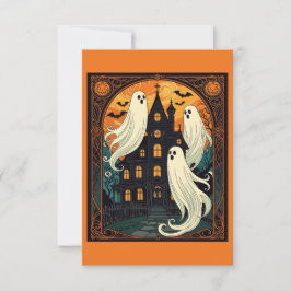 Hemligt hus - Mörk Shadows Street Inbjudningar