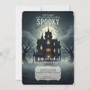 Hemligt inbjudningskort för halloween - talesman