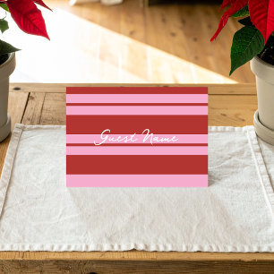 Hemligt Santa Cabana-kort och Preppy-skämtkort Bordsnummer