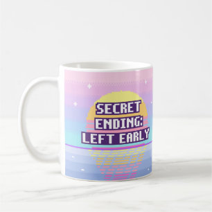 Hemligt slut: Vänster tidigt Neurodivergent Pixel- Kaffemugg