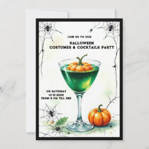 Hemligt Spindelnät Halloween Cocktail Costume part